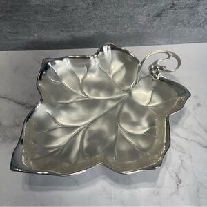 Silver Grape Leaf Candy/ Trinket Dish